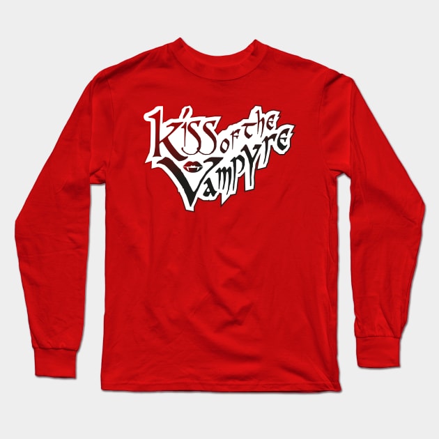 Kiss of the Vampyre Long Sleeve T-Shirt by Jokertoons